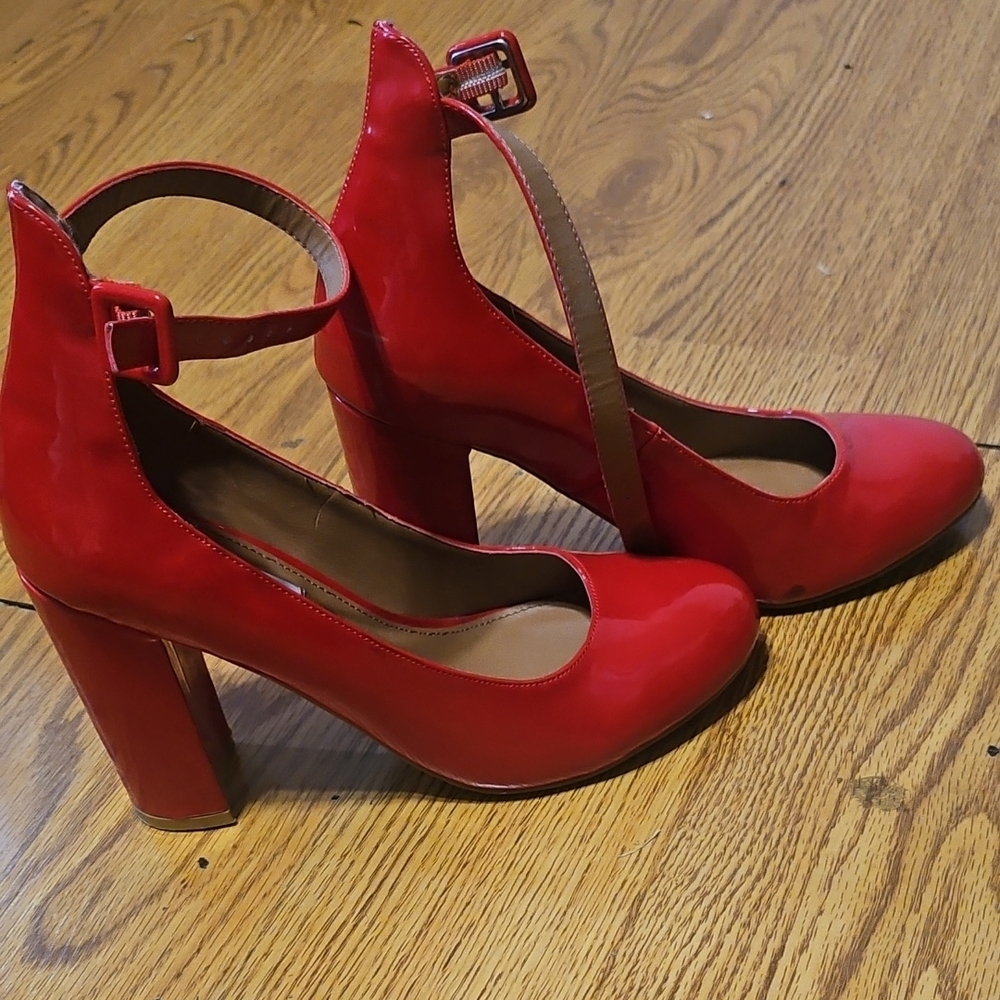 Steve Madden Bold Red Block Heels